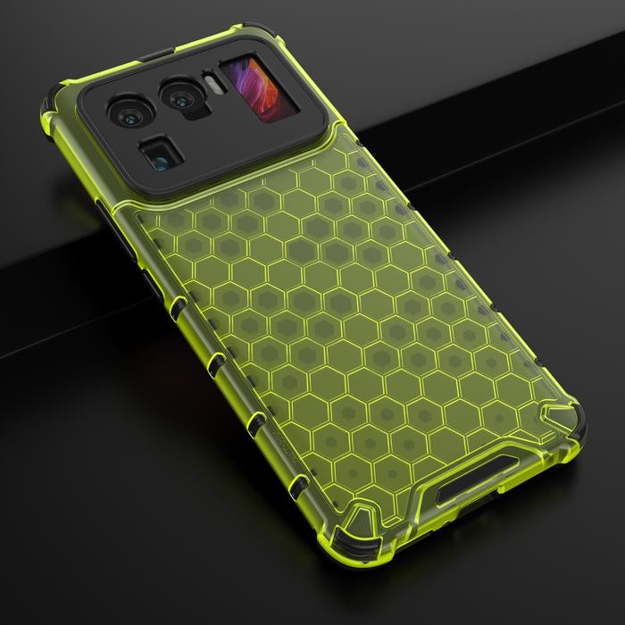 Xiaomi Mi11 Ultra - Mi 11 Ultra Honeycomb Hybrid Clear Armor Case