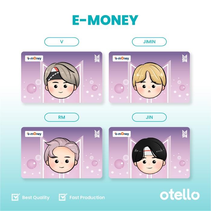 STOK TERBATAS  KARTU E-MONEY BTS PURPLE KARTU EMONEY BTS ETOLL MANDIRI BTS KPOP TERJANGKAU