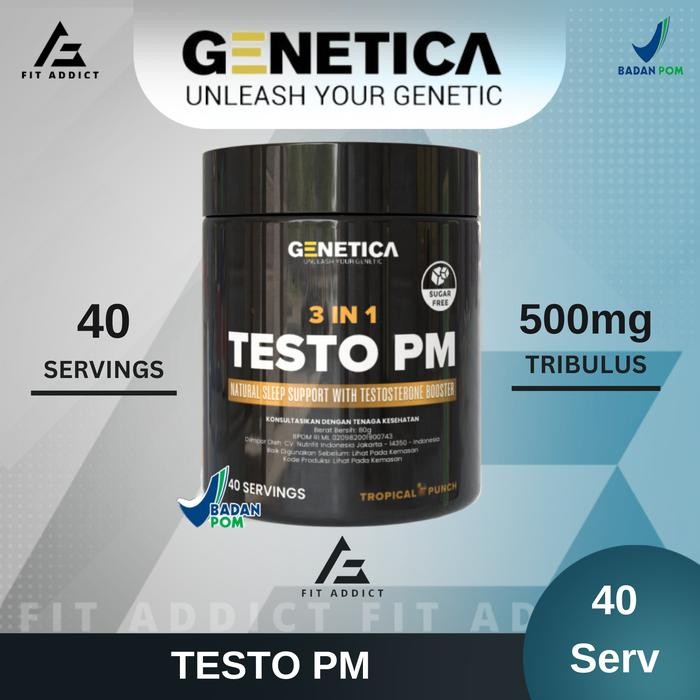 Genetica 3 in 1 Testo PM 40 Serving Testobooster Testo Booster