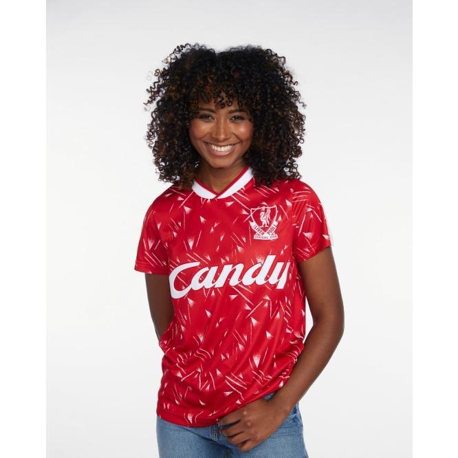 Liverpool FC Retro Women Candy Home Shirt - Official LFC Jersey Original Wanita