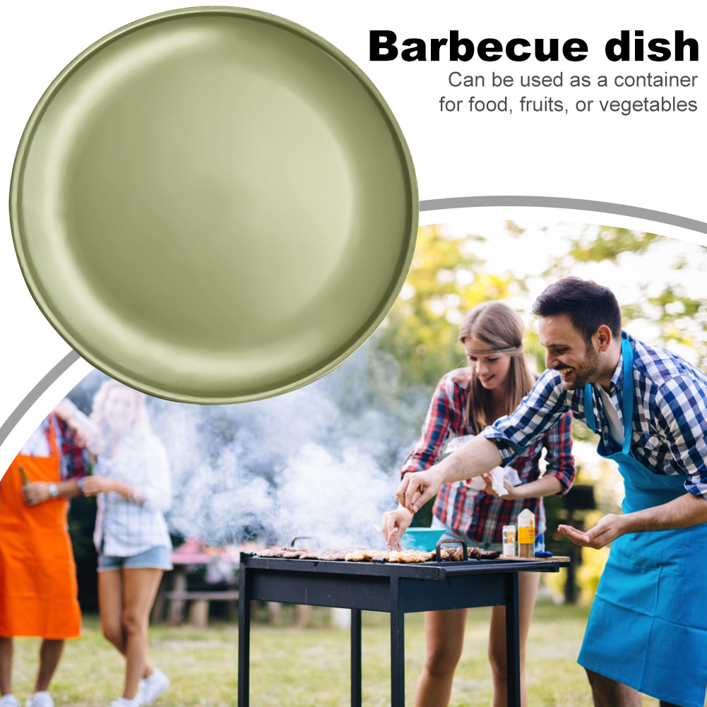 Pure Titanium Plate Set for Camping Tableware Dinnerware Food Pan Dish Outdoor Picnic Bushcraft Hiki