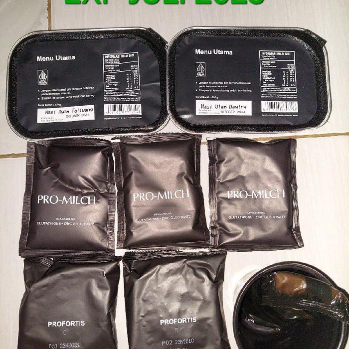 SATU DUS NARAGA PLUS RANSUM TNI MAKANAN KALENG Instan Rice