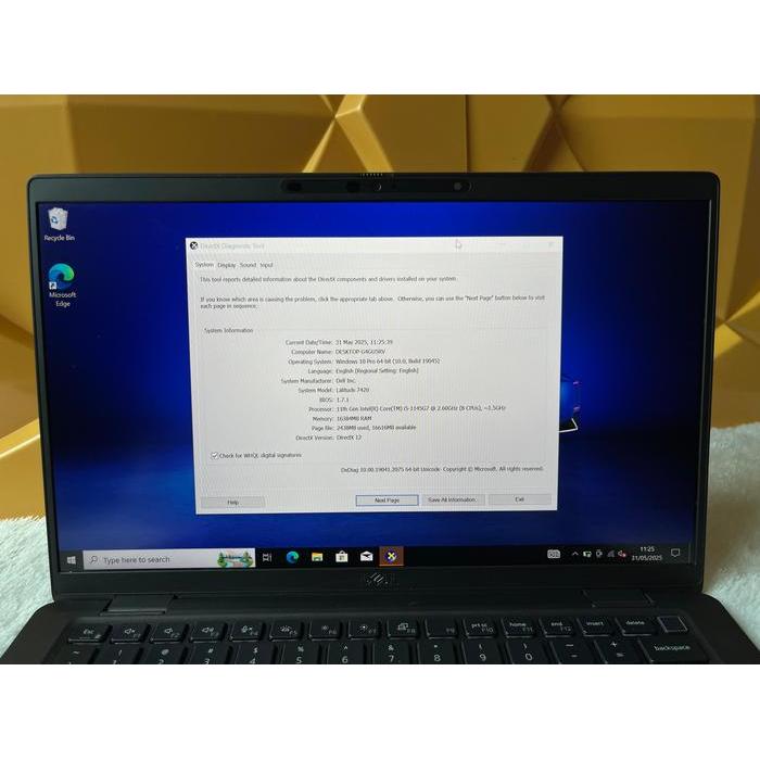 BARU Laptop Dell Latitude 7420 Core i7 Gen11 RAM 32GB & SSD 512GB l 7420 Core i5 Gen11 Ram 16GB &