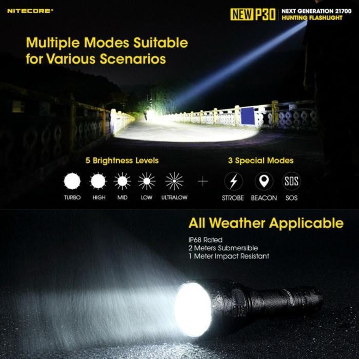Nitecore Senter Led Berburu Hunting Flashlight Super Terang