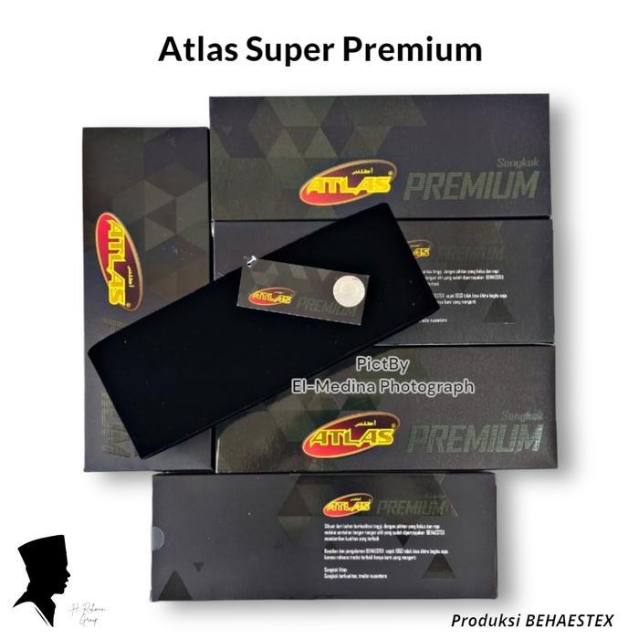 Peci Kopiah Hitam ATLAS PREMIUM AC Tinggi 7 8 9 10 cm Songkok Nasional Atlas Bludru peci atlas Siap
