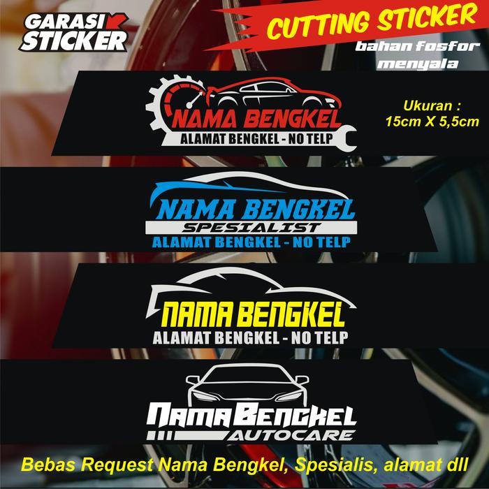 STIKER BENGKEL MOBIL / STICKER PROMOSI BENGKEL Car
