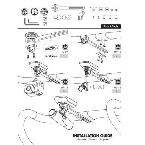 Carbon Holder Integrated Handlebar Bracket Support Many Cyclocomp