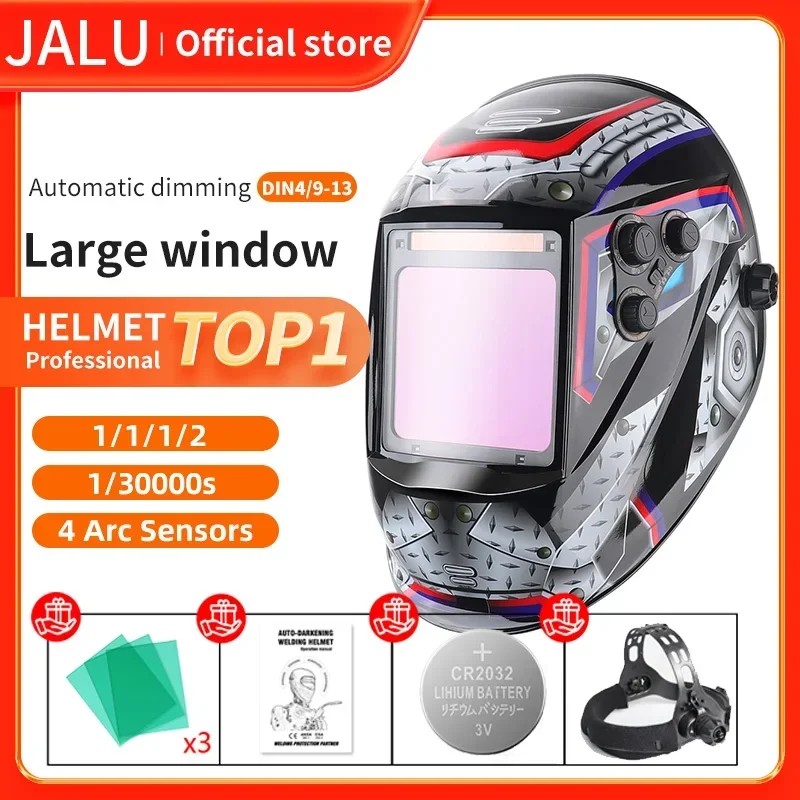 1112 Welding Helmet Automatically Darkening Soldering Welder Mask True Color Welder Cap 4 Arc Sensor