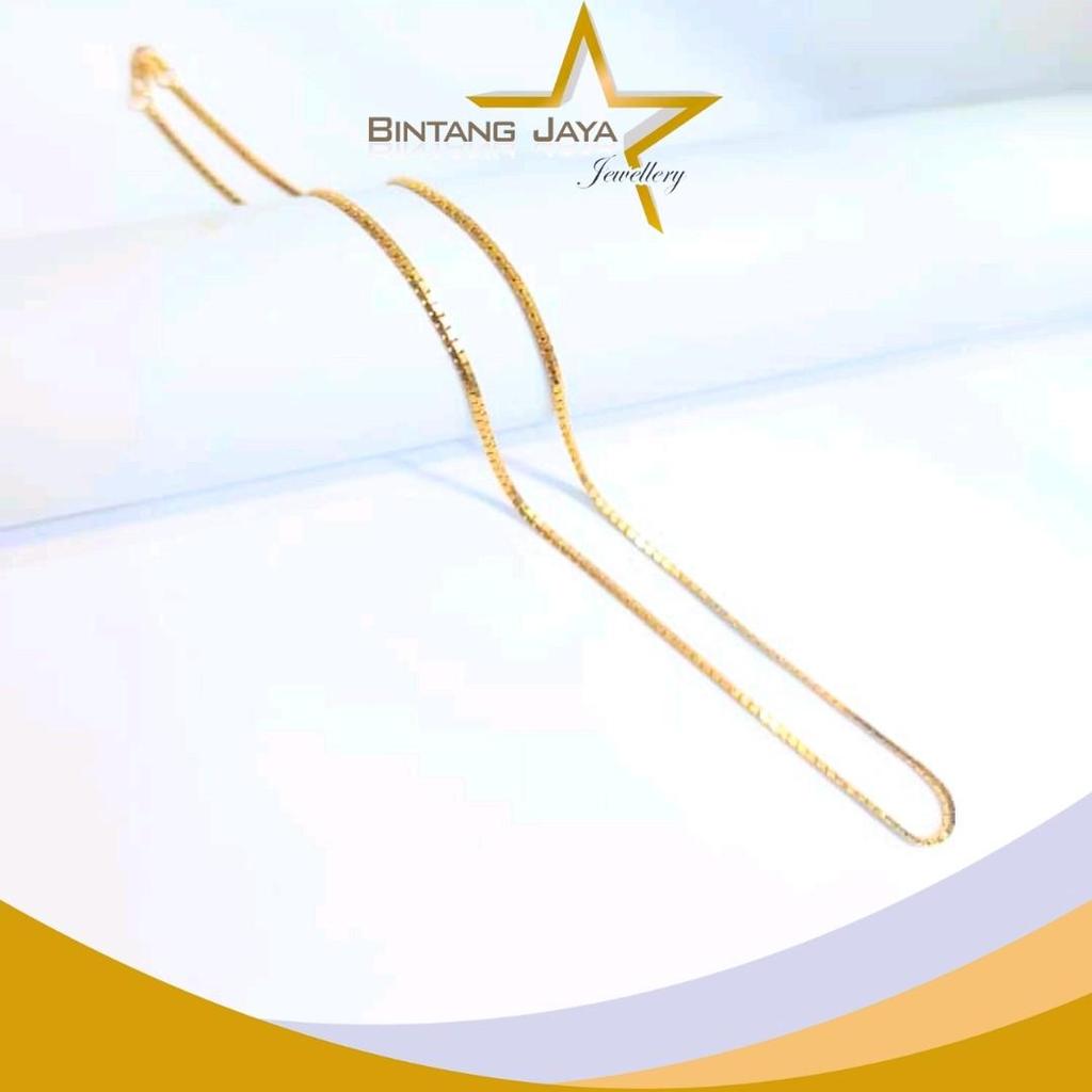 Kalung Emas Asli Model Rantai Italy Kait Per - Kadar (16K) - Berat 5,65gr - Panjang 50CM - Kalung be