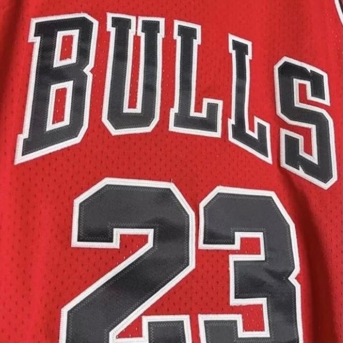stfc- Bordir Import Jersey Baju Basket Chicago Bulls 23 Michael Jordan Merah
