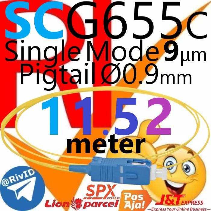 New Pigtail G655c SC UPC 1m 1.5m 2m G655 0.9mm RIV Single Mode Fiber Optic 1 1.5 2 meter