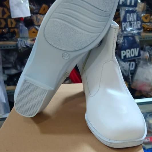 Berkualitas Sepatu Pdh Putih Wanita Resleting Terlariss 
