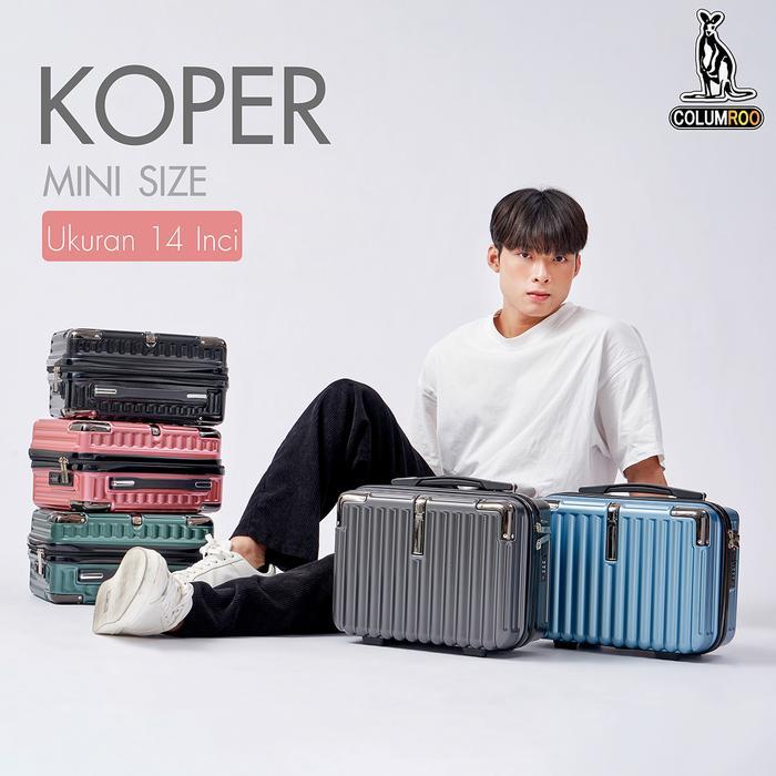 Terpopuler- [Columro Koper] T050 Koper Mini 14 Inci Mini Luggage Koper Jinjing Tas Kecil Wanita,Tas