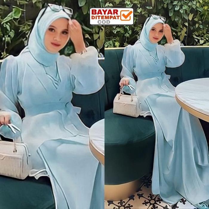 GAMIS LUCSYA OUTER / GAMIS SATU SET DENGAN OUTER ORGANZA gamissilkld130jumbo
