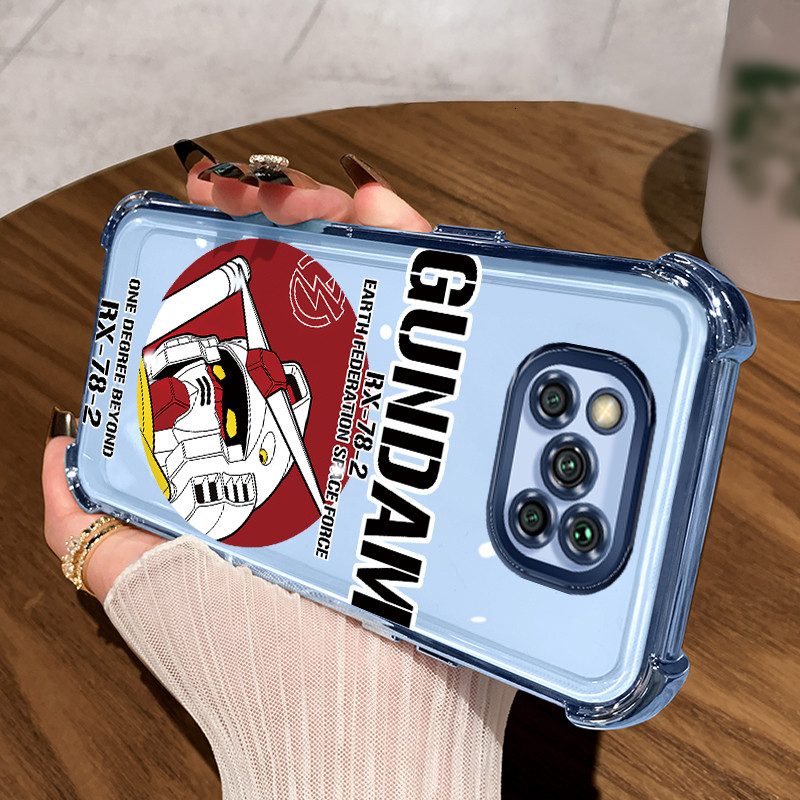 Casing Hp untuk Xiaomi POCO X3 POCO X3 NFC POCO X3 Pro Case Mecha Gundam keren Kasing Bernapas Cesin