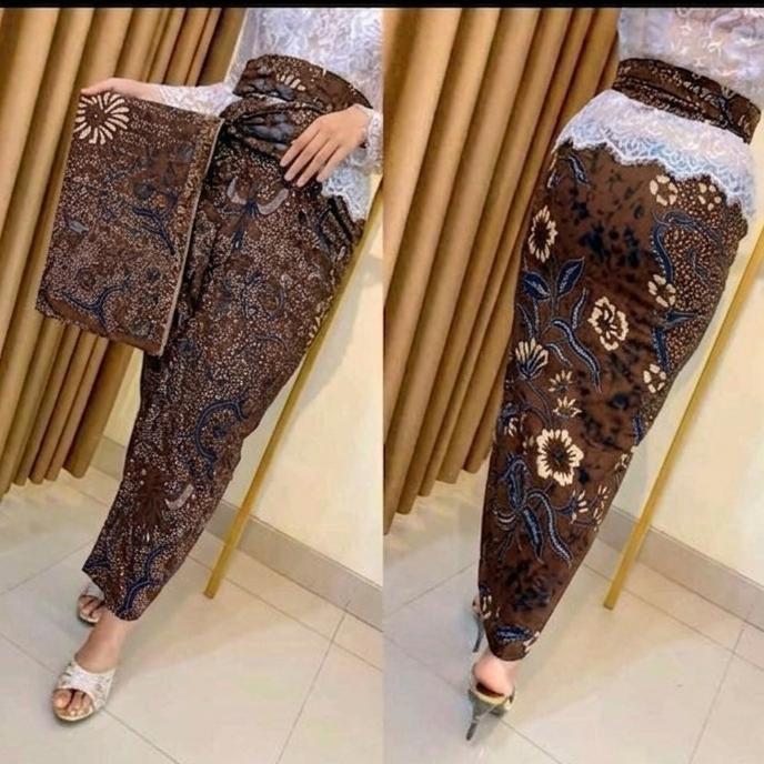 Sutra Paris motif batik set selendang premium