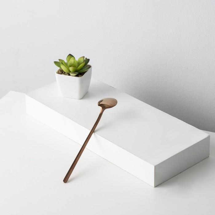 Sendok Aduk Stirring Spoon Mixing Stainless Sendok Aduk Gold Rosegold Terpercaya