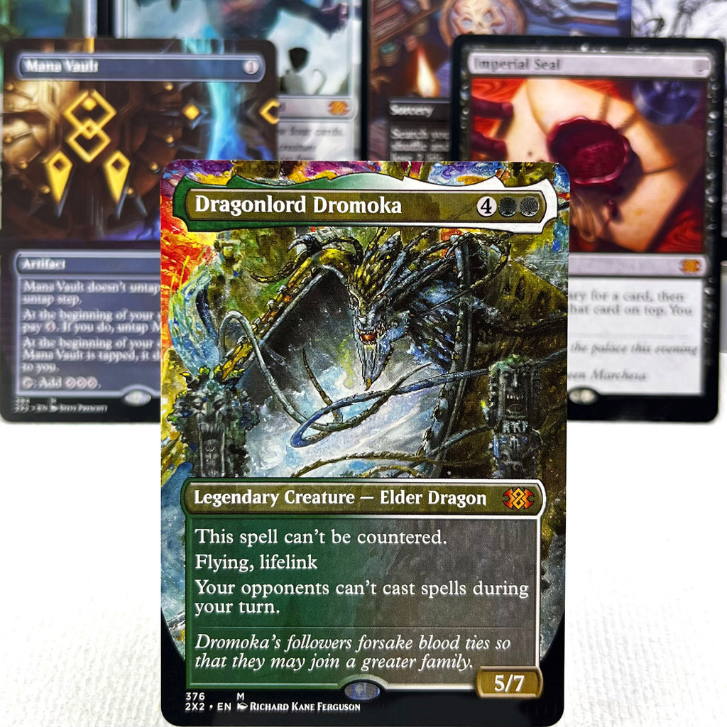 KHM AFR 2X2 HOLO9-002 Tcg proxy magic cards Smothering Tithe Bloom Tender City of Brass Damnation