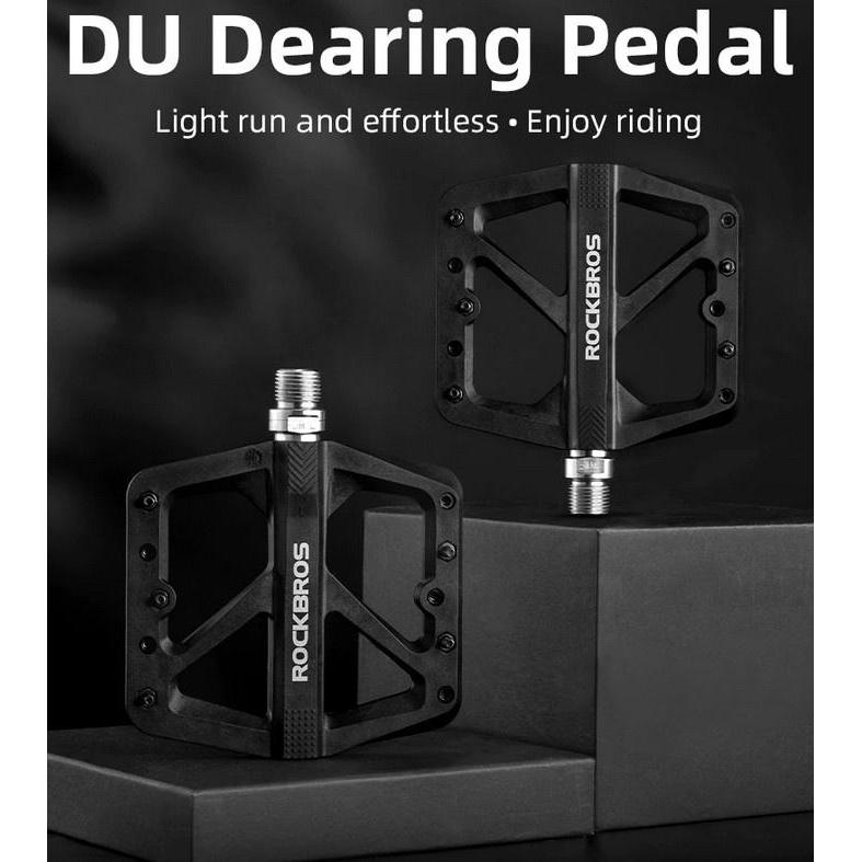 Agen Pedal Sepeda Rockbros M906 Mtb Mountain Bike Pedal Nylon Bicycle