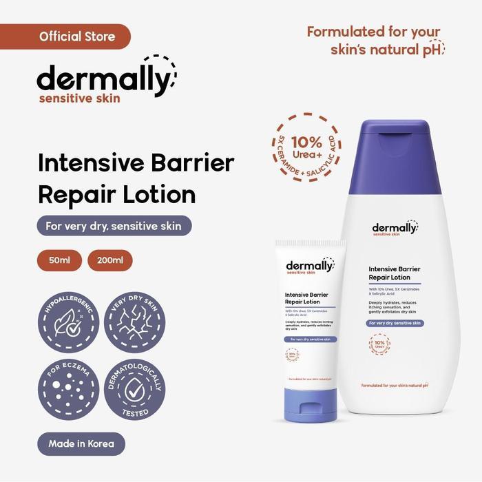 Dermally Intensive Barrier Repair Lotion - Lotion Urea 10% untuk kulit sangat kering dan eksim -