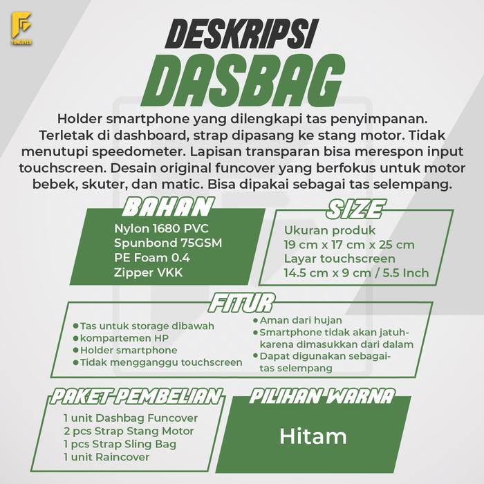 Diskon Tas Motor Stand Phone Holder Hp Dashbag Tankbag Kapasitas Besar Selempang Waterproof Nmax
