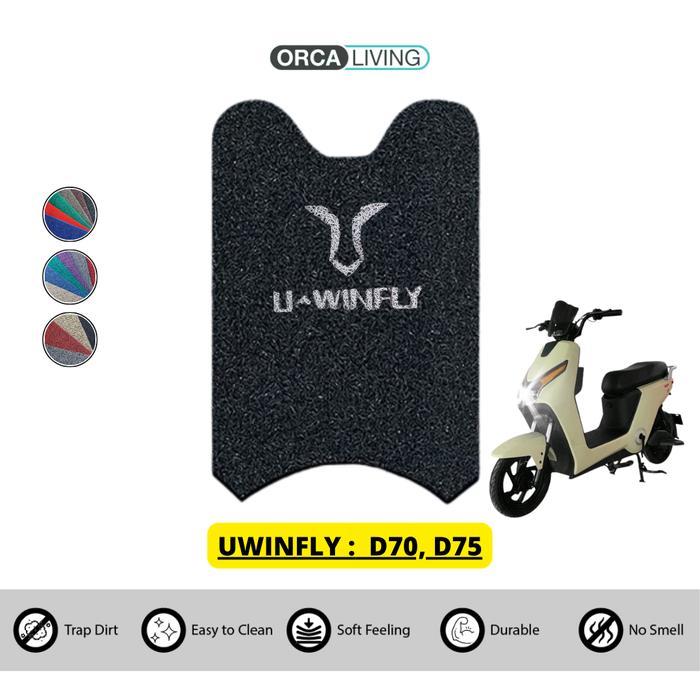 Karpet Mie Sepeda Motor Listrik Uwinfly D70 D75 - Foam Backing Terlaris
