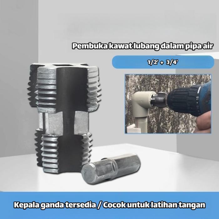 Ada Stok 8 Buah Alat Pembuat Senai Ulir Pipa 8PCS Thread Kit Maker 1" 1/2" 3/4" Senai Drat Ulir