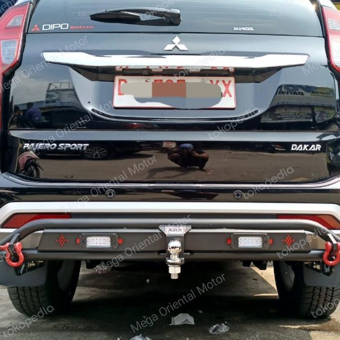 BERKUALITAS Towing bar Cobra style pengaman belakang All New Pajero Sport 2023
