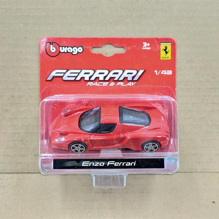 BURAGO FERRARI RACE N PLAY ENZO FERRARI MERAH TIMOTHY DIECAST