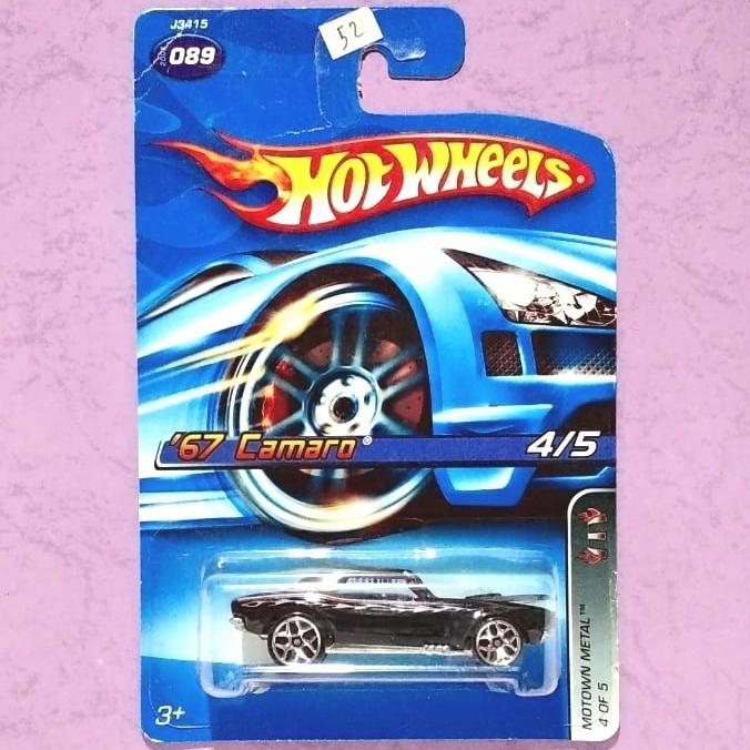 HOT WHEELS 67 CAMARO (OPEN CAP)