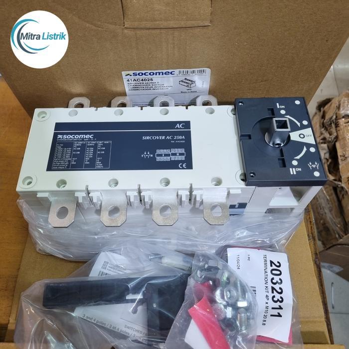 CHANGE OVER SWITCH SOCOMEC/ COS SOCOMEC 4P 250A SIRCOVER
