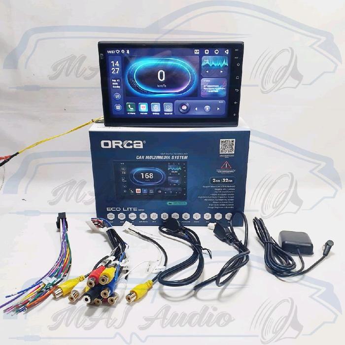 Head Unit Android ORCA ADR-9988 Eco Lite Series 7 Inch Layar IPS RAM 2/32GB