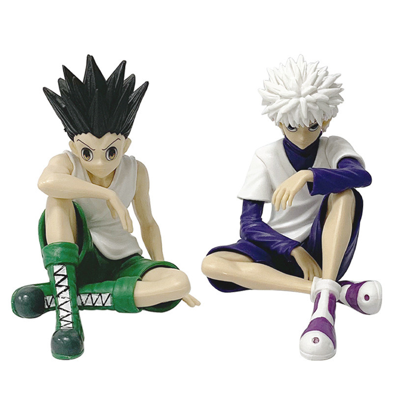 PG Hunter GON FREECSS Killua Zoldyck Action Figure Noodle Stopper Anime Killua Figure Statue Car