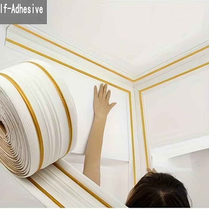 VIXPLORN WALLPAPER FOAM LIST FOAM 3D / 230CM WALLPAPER LIST BORDER FOAM STIKER LIST PROFIL BORDER