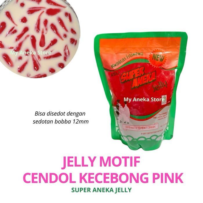 SALE  Jelly motif CENDOL KECEBONG HIJAU / cendol/ cendol kecebong / kecebong merk Super Aneka Jelly