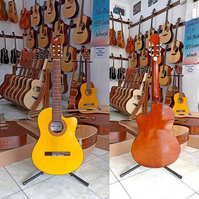 Gitar Klasik Original Athena Guitar Klasik Nilon AKustik Elektrik Gitar Original Lokal Berkualitas