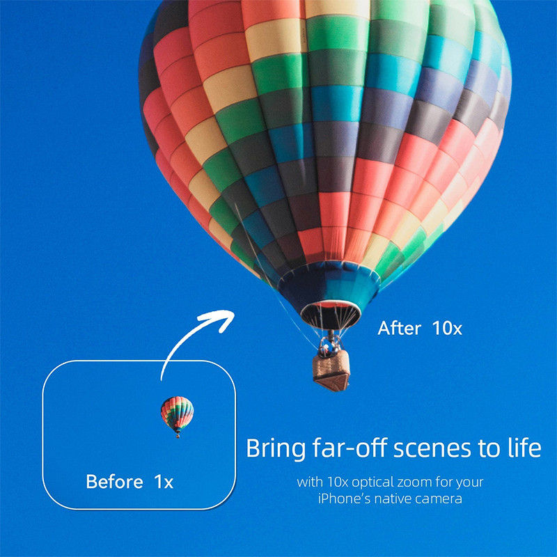 Fotorgear Retro 2X Telephoto Lens Macro Lens for T-Mount/17mm Thread Mount Mobile Phone for iPhone