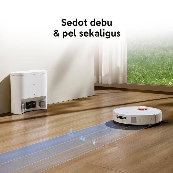 Rot Vacuum H40 Daya Hisap Kt 10000Pa Auto Emptying Dust Baterai 5200mAh 180min Long Runtime with App