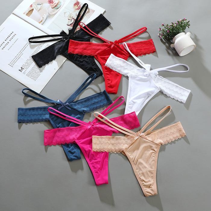 Dezenna cd Wanita jumbo G String Thin strap Low Waist Celana dalam C267