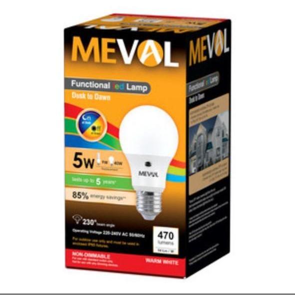 Lampu Sensor Cahaya Matahari Meval 5 Watt Warna Kuning
