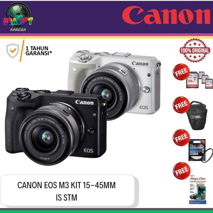 Camera Canon Eos M3 Kit 15-45Mm Stm Canon M3 Body Only Terbaru 
