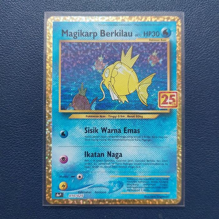 Magikarp Berkilau 010/025 holo pokemon Indonesia 25th promo - Tus2026