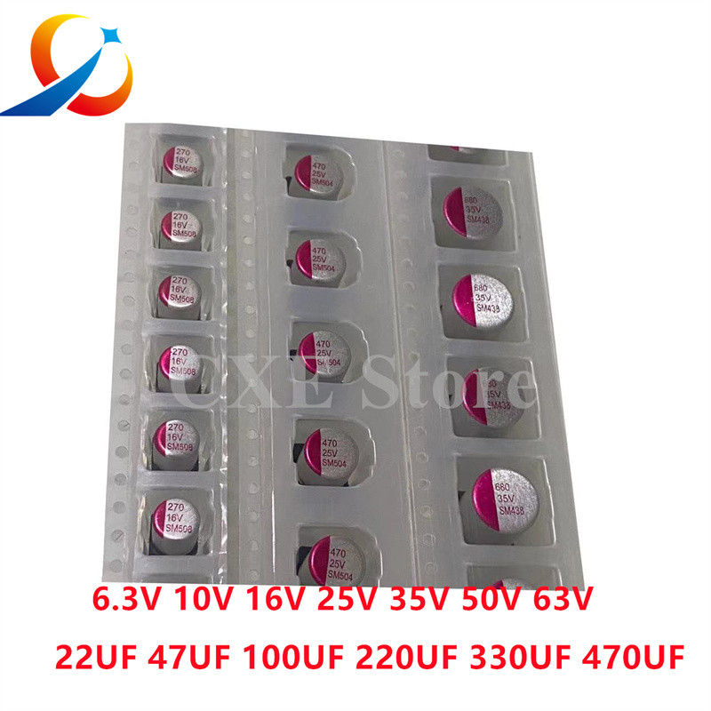 10PS SMD Solid apars 6.3V 10V 16V 25V 35V 50V 63V 10UF 22UF 47UF 68UF 100UF 220UF 270UF 330UF 470UF