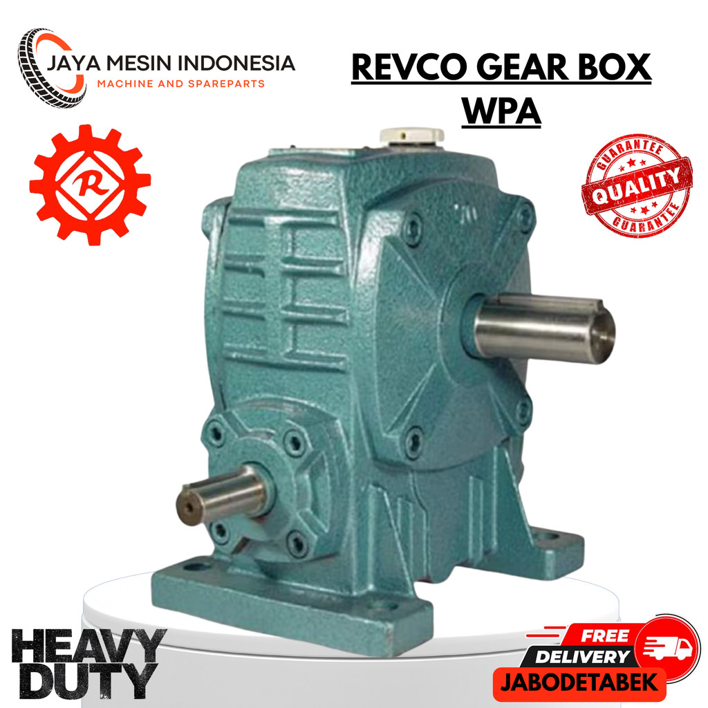 GEAR BOX REVCO WPA 100 WORM GEAR REDUCER RATIO 1:10-60/ GEAR BOX REVCO WPA WORM GEAR REDUCER RATIO 1