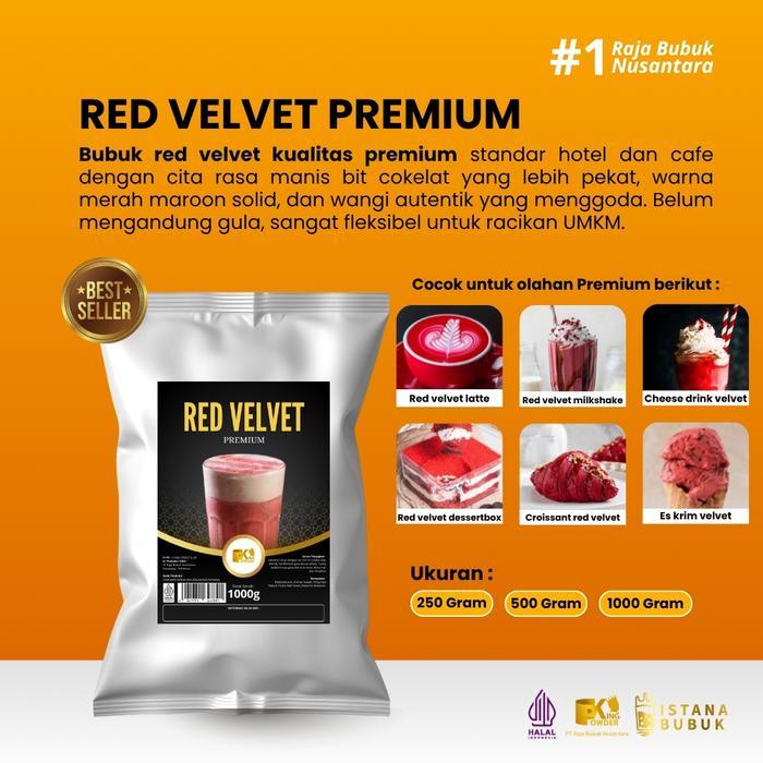 TERLARIS Bubuk Minuman Premium Rasa Red Velvet Serbuk Minuman Premium Red Velvet