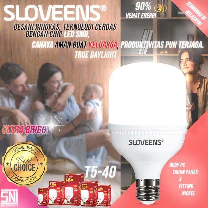 AWET Sloveens Lampu LED Sloveens LITE 40W JUMBO SNI XTRA TERANG KUALITAS GOOD BEST SELLER PILIHAN