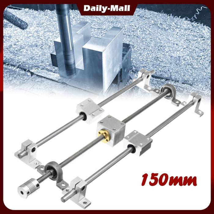 Linear Guide T8 Dual Lead Support 150Mm Linear Rail Support Guide Set