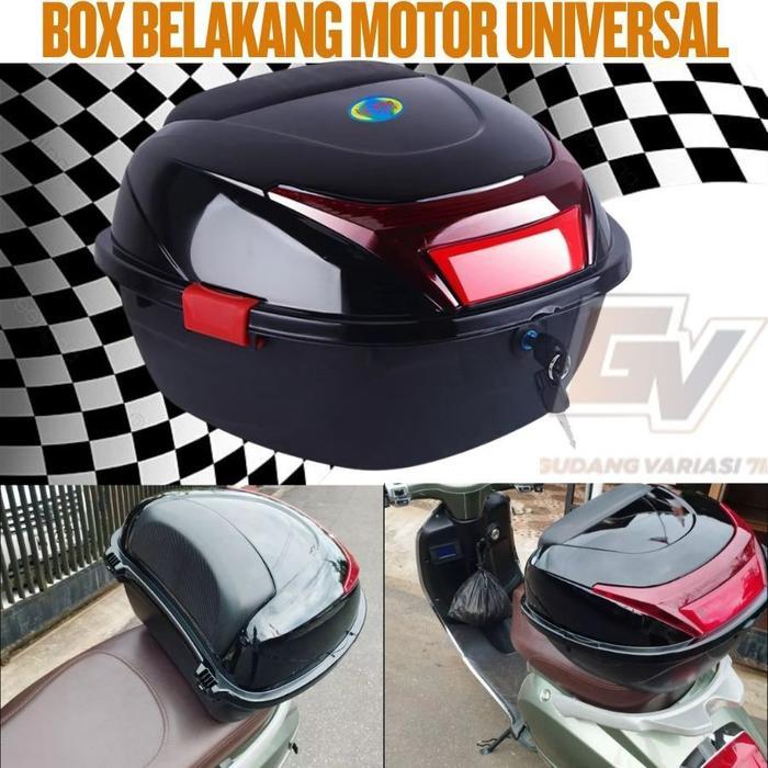 Box Belakang Motor Bagasi Universal Top Box Motorcycle