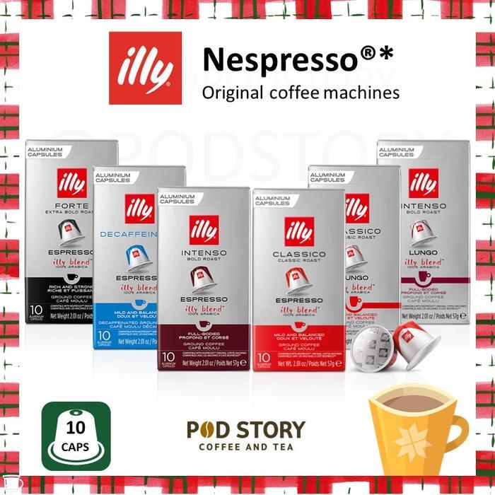 Original Nespresso illy Coffee Capsules/Kopi kapsul (Compatible Machine) 10 Cap