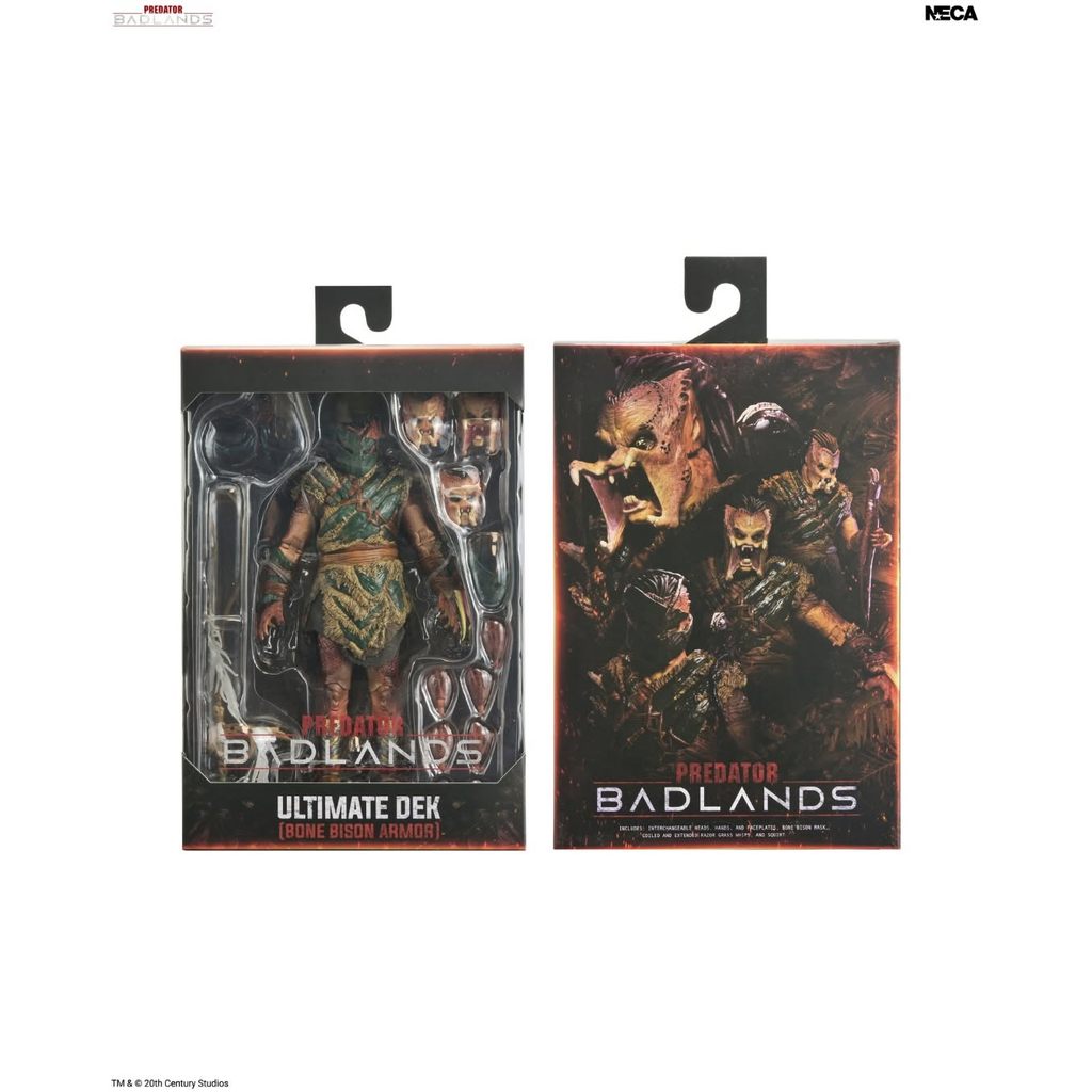 NECA Toys Predator: Badlands Ultimate Dek Bone Bison Armor 7 Scale Action Figure Model Doll Garage
